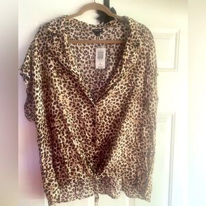 Cheetah print blouse